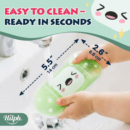 Hilph Kids Ice Packs for Boo Boos, 4 Gel Ice Packs for Injuries Reusable | Cute Soft Gel Cooling Pad, Small Cold Pack for Toddler Baby Childs, Hot Cold Compress for Pain Relief Bumps Bruises Toothache