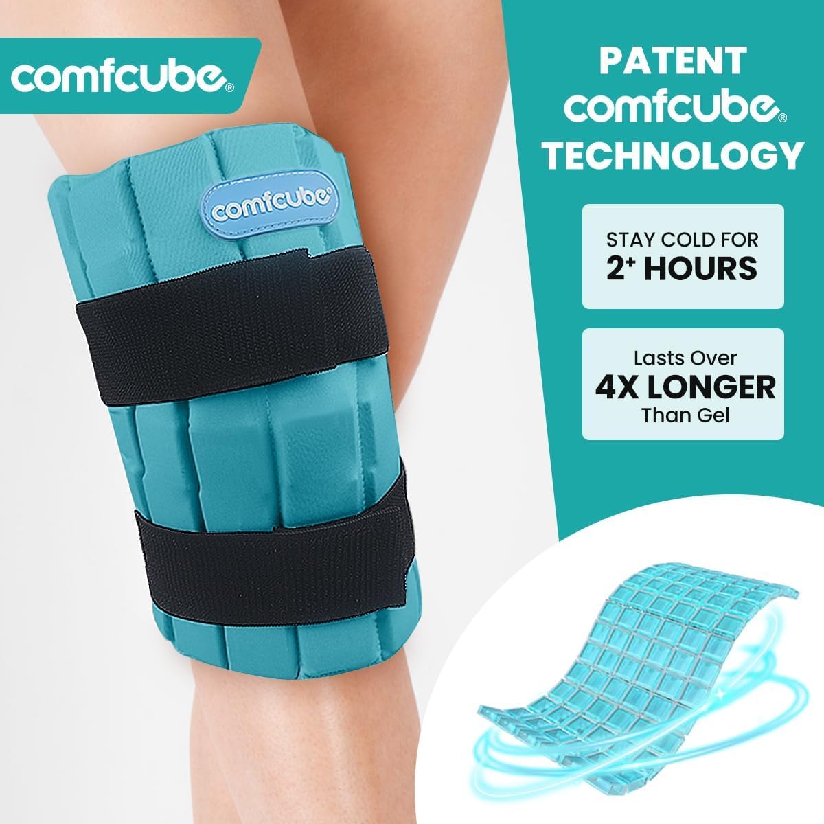 Neck Ice Pack Wrap for Cervical Pain, 2 Hours Long Lasting Cold | Ice Pack for Neck Shoulders Cooling, FSA Eligible, Flexible Cold Pack for Hot Weather, Hot Flashes, Surgery, Swelling