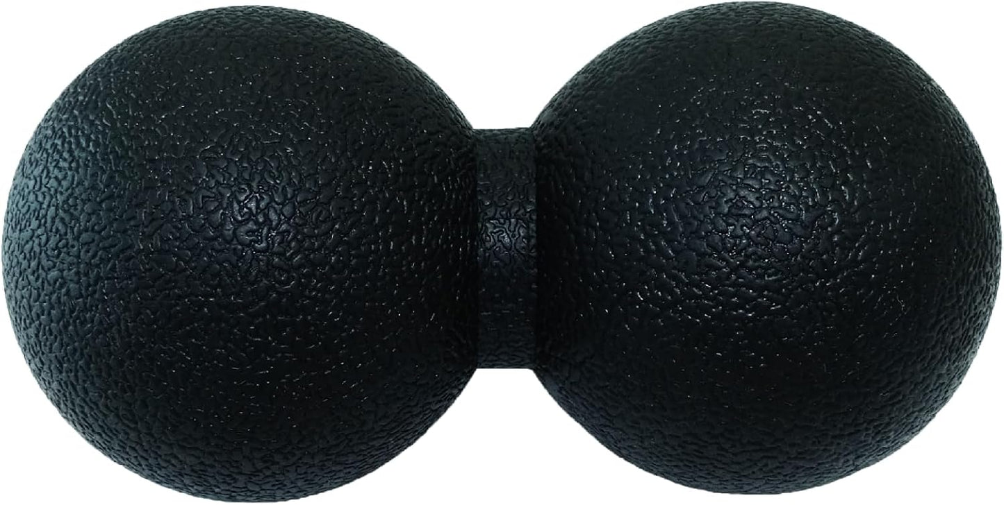 Hard Peanut Massage Ball, Double Lacrosse Massage Ball. Deep Tissue Massage Roller Mobility Ball for Physical Therapy Myofascial Release Muscle Relaxer Acupoint Massage (Blue) | Mobility Massager Tool for Deep Tissue Physical Therapy Myofascial Release