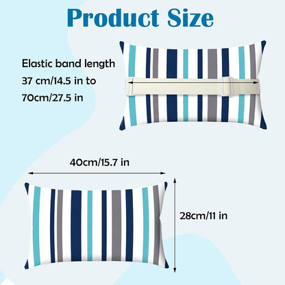 Chaise Lounge Head Pillow Oudoor Patio Pillow with Elastic Strap