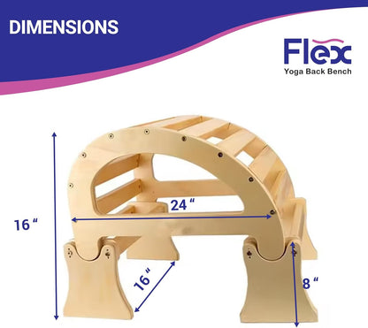 PMT Medical Flex - Yoga Back Bench | Elevate Your Stretch with Anatomical Bends, Ergonomic Support, and Durable Construction for Ultimate Comfort and Flexibility, Sandal