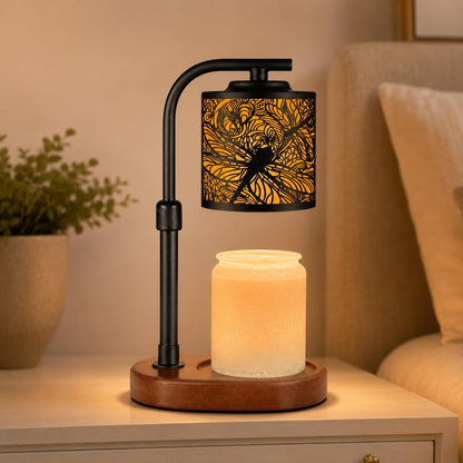 kobodon Candle Warmer Lamp with Timer Dragonfly Electric Candle Lamp Warmer