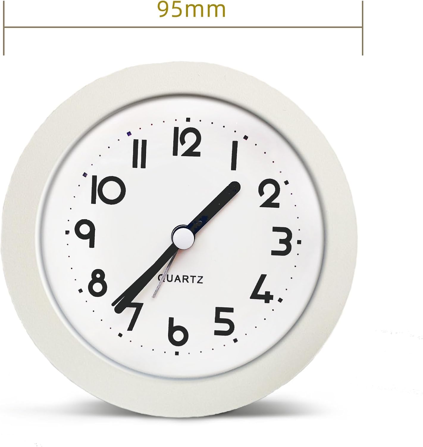 Alarm Clock with Backlight, 4 Inches Cute Analog Round Digital Quartz Clock, Non Ticking, Battery Operated ,Frosted Texture, Simply Design for Living Room, Bedroom ,Bedside, Desk Decorative(Pink)