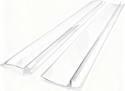 2 Pack Flexible Kitchen Stove Gap Covers, Silicone Gap Fillers(White,25in) | Between Counter and Stovetop,Washer, Oven, Dryer, Easy to Wipe, Food grade silicone material