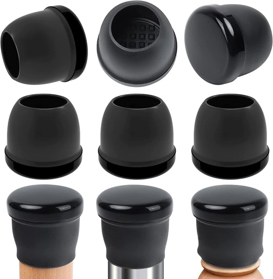 Ezprotekt Chair Leg Sliders for Carpet, 24 Pcs Square Chair Glides for Carpet, Carpet Furniture Pads Stool Leg Protectors Caps, Carpet Furniture Glides Quickly and Easily (L Fit:1" - 1.4")