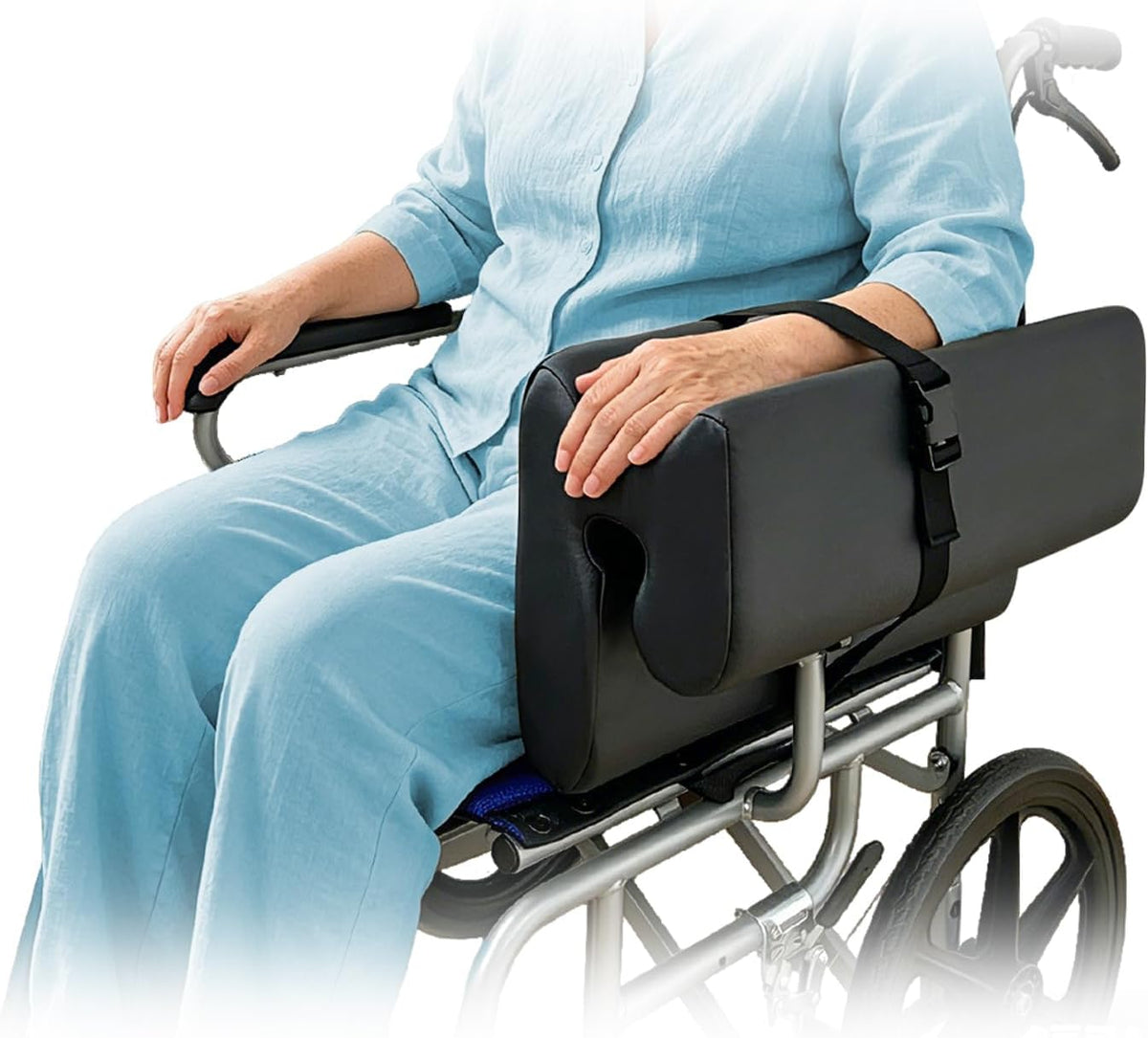 AOSSA Lateral Support for Wheelchair Arm Trough, Armrest Pad Cushion Wheelchair Attachment, Wedge Bolster Positioning Arm Elbow Rest Pillow for Elderly, Stroke Patient