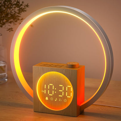 LIORQUE Wake Up Light Sunrise Alarm Clock for Bedrooms with Touch Control