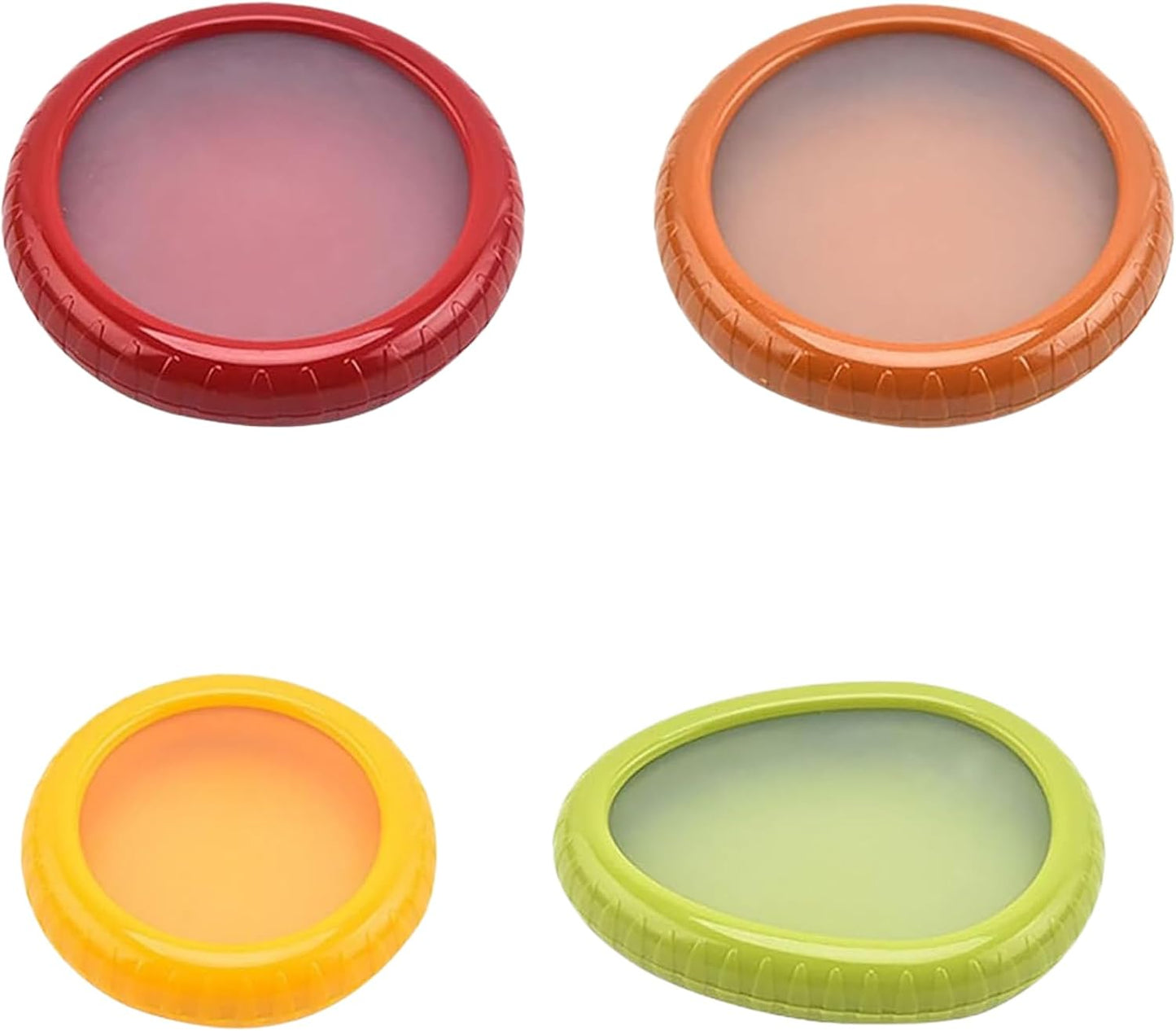 Silicone Fruit and Vegetable Anti-Oxidation Storage Box, Fresh Pods For Storage, Avocado Saver For Fridge, Set of 4 Reusable Storage Containers for Fridge, Fresh Pods