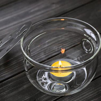 Glass Tea Pot Heating Base Insulated Warmer for Home and Office Use