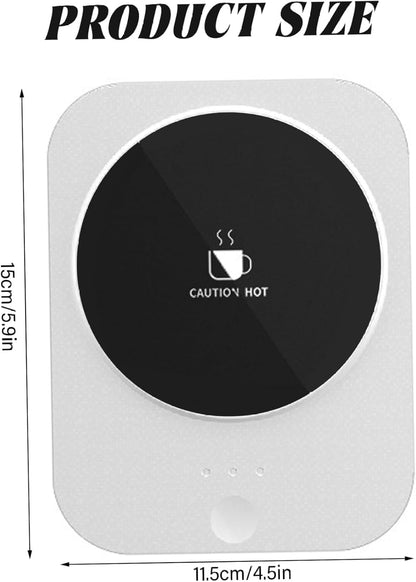Electric Mug Warmer Smart Thermostat Coffee Mug Warmer for Desk with 3 Temperature Settings & 8h Auto Shut Off, for Coffee, Milk, Tea.