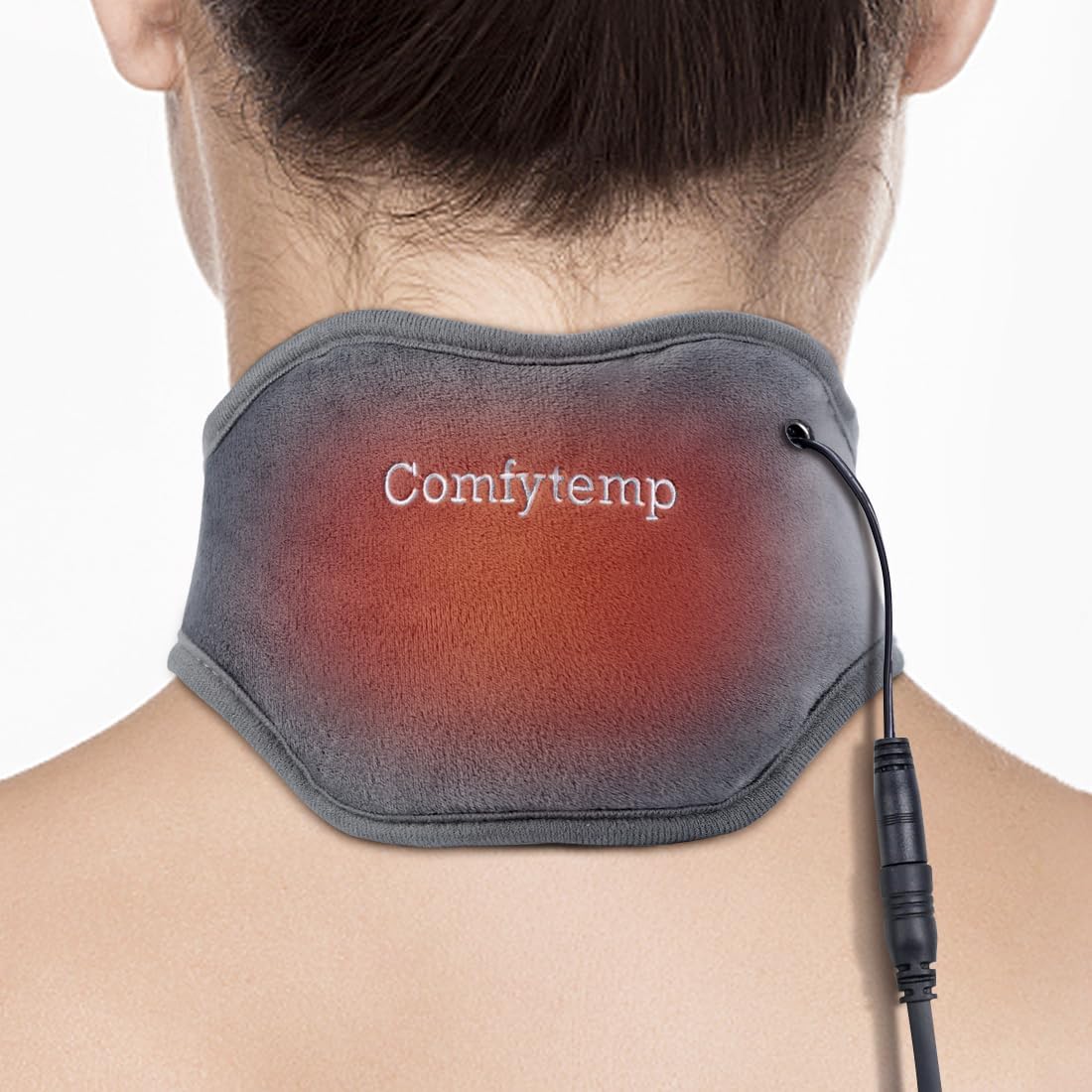 Neck Heating Pad, USB Wearable Heating Pad, Heated Neck Wrap for Warmth | 3 Heat Auto-Off, Electric Thermal Brace, Small USB Warmer for Daily Use, Gift for Women Grandma, 16"-22"