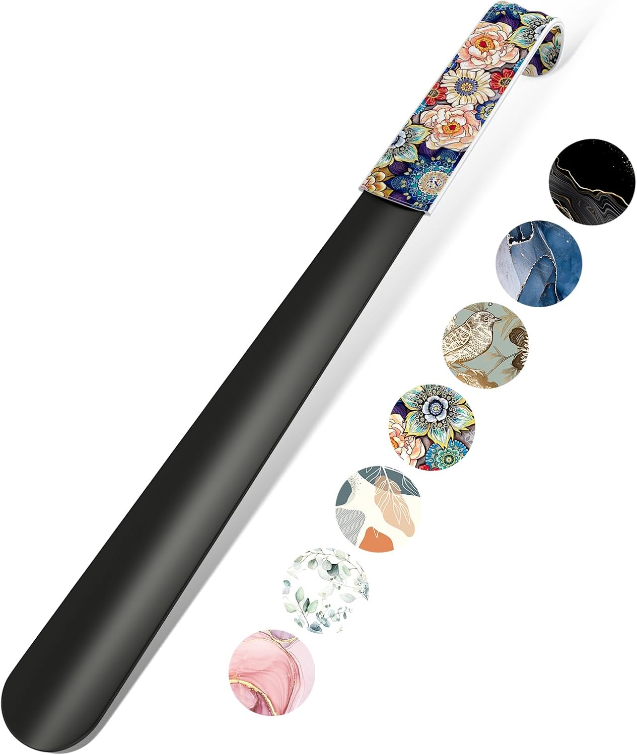 16.5 Inch Long Handle Shoe Horn for Seniors Men Women Kids, Metal Shoe Horns for Boots