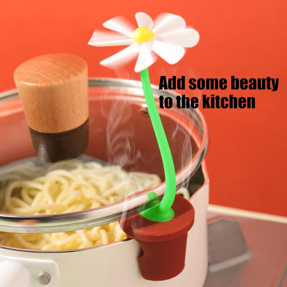 Silicone Anti-spill Cookware Cover, Flower Shape Lid Lifter – Heatproof & Easy Kitchen Anti Overflow Tool