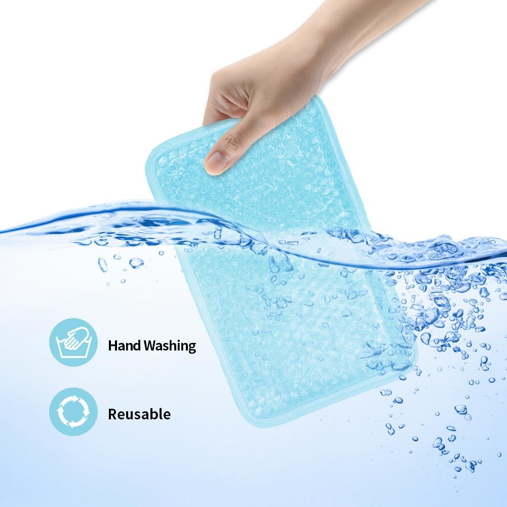 Gel Ice Pack for Injuries Reusable for Pain Swelling of Knee, Shoulder, Foot, Back, Ankle, Neck, Elbow, Wisdom Tooth - Cold or Hot Compress