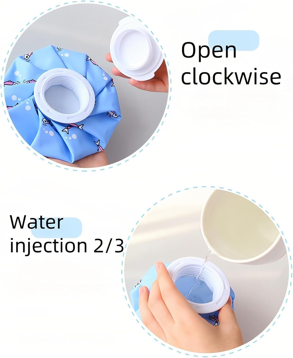 Hot and Cold Reusable Ice Bag for Sport Injuries Ice Pack for Injuries, Hot & Cold Therapy, Teeth Pain Cold Pack, Headaches Cold Ice Bag Hot Cold Therapy for Head Shoulder Back Knee 2PCS