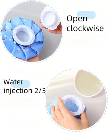 Hot and Cold Reusable Ice Bag for Sport Injuries Ice Pack for Injuries, Hot & Cold Therapy, Teeth Pain Cold Pack, Headaches Cold Ice Bag Hot Cold Therapy for Head Shoulder Back Knee 2PCS