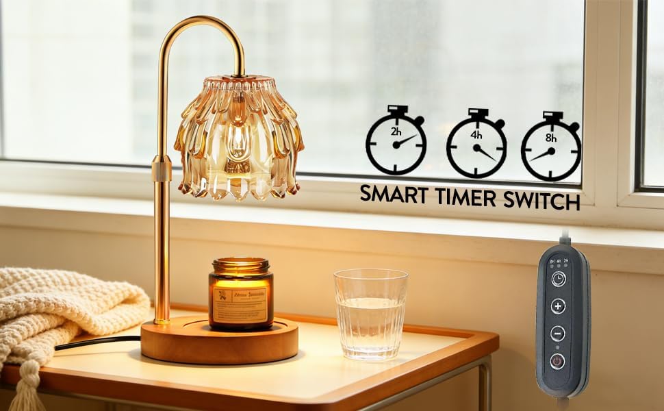 Candle Warmer Lamp with Timer Dimmable Home Decor Birthday Gifts for Women