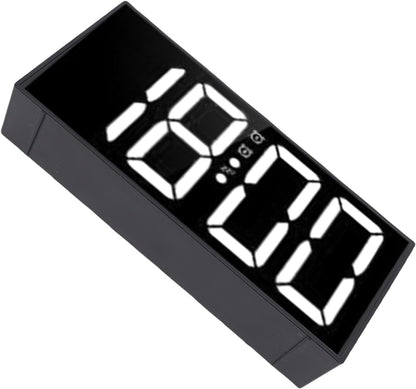 Matybobe Loud Dual Alarm Clock Mirror LED Vibrating Bed Shaker for Heavy Sleepers