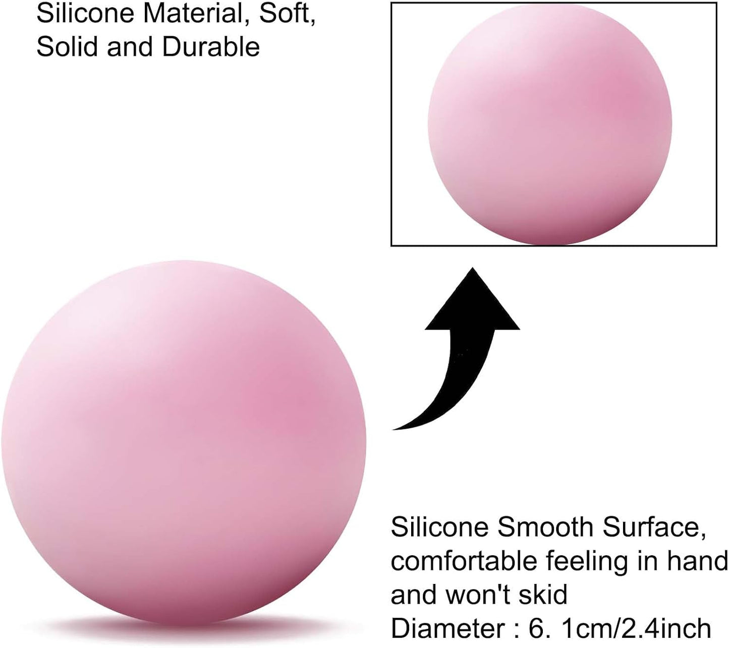 WOVTE Massage Lacrosse Ball Therapy for Sore Muscles Myofascial Release | Shoulders, Neck, Back, Foot, Body, Deep Tissue, Trigger Point, Muscle Knots, Yoga
