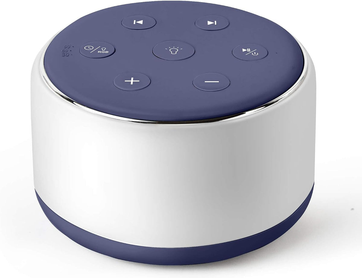FamiSym Rechargeable White Noise Sound Machine Baby with Night Light
