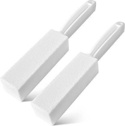 4TH Pumice Stone for Toilet Bowl Cleaning,Pumice Stick with Handle,Cleans Away Limescale Stain,Hard Water Rings, Calcium Buildup,Iron and Rust. Remover for Tile/Bath/Kitchen/Household - 2 Piece