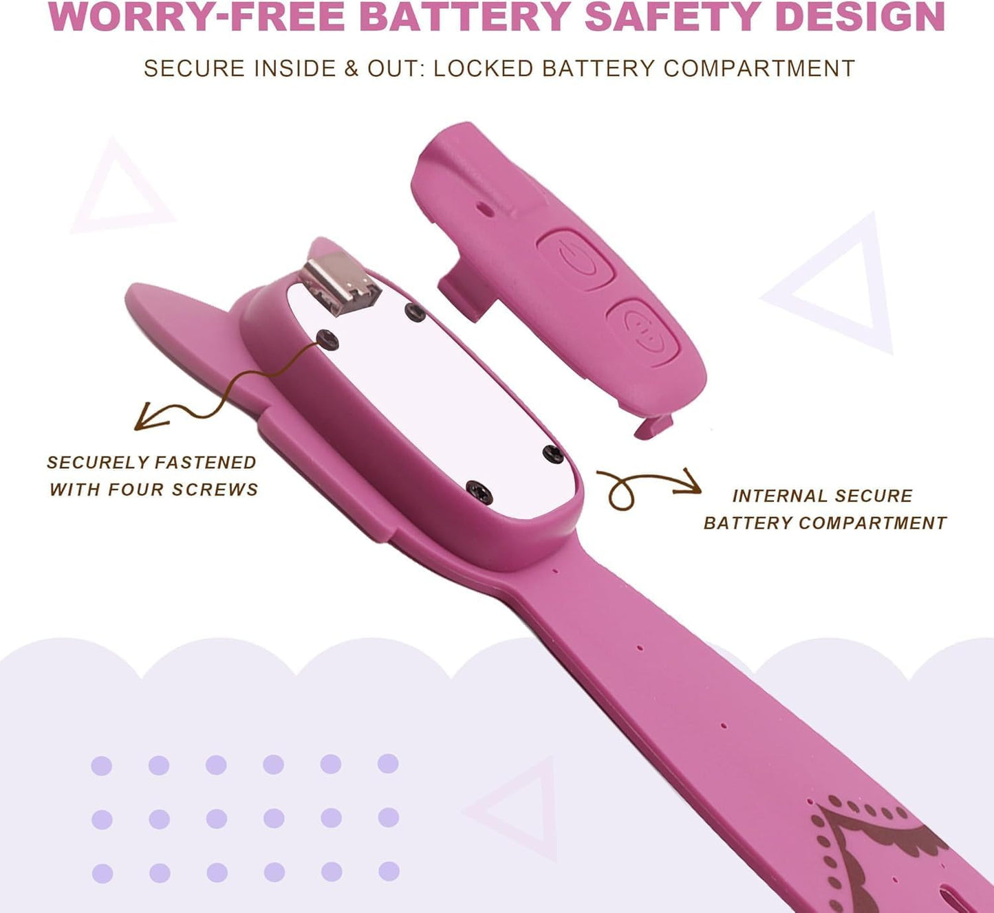 Rechargeable Kids Book Light, Cute Bookmark Reading Light for Kids, Dimmable Portable LED Book Light for Reading in Bed, Eye-Caring Bedtime Reading Lamp for Children & Travel, Brown