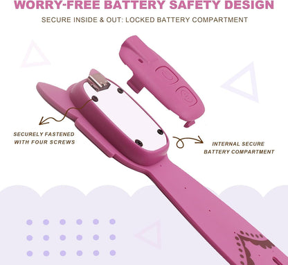 Rechargeable Kids Book Light, Cute Bookmark Reading Light for Kids, Dimmable Portable LED Book Light for Reading in Bed, Eye-Caring Bedtime Reading Lamp for Children & Travel, Brown