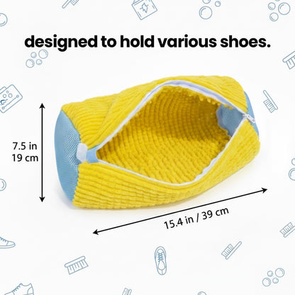2026 New Shoe Washing Machine Bag - 2PC Kalitease Reusable Sneaker Cleaning Shoe Laundry Bag for Washer and Dryer with Self-Locking Zipper