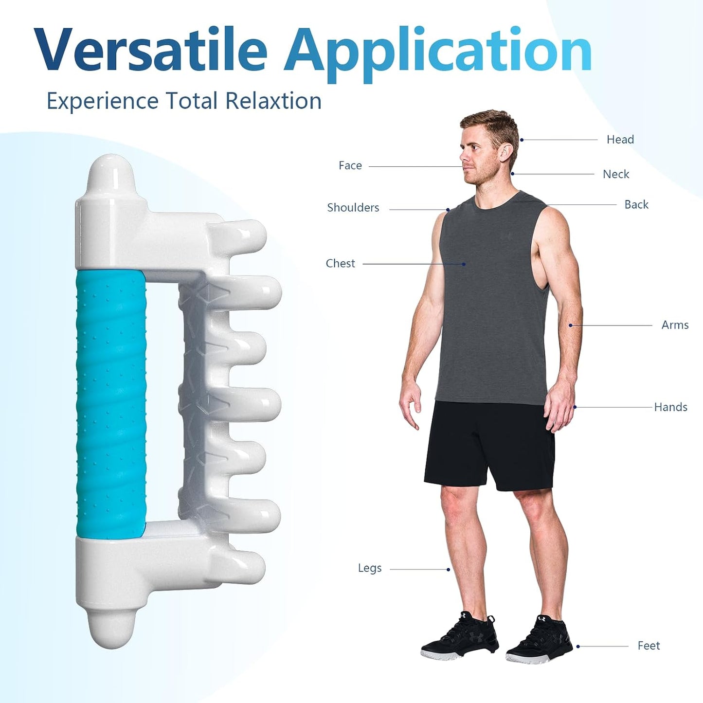Fascia Massage Tool Blaster for Cellulite,Handheld Myofascial Release Tool for Deep Tissue Massage,Trigger Point Massage Tool for Manual Massage of Neck & Back