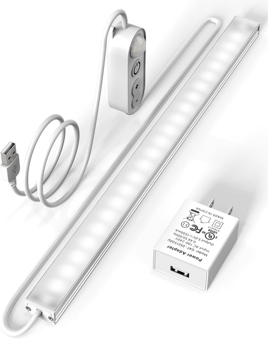 ASOKO Motion Sensor Dimmable Led Under Cabinet Light, 12" Cool White
