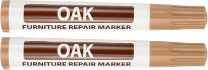 PATIKIL 2Pcs Furniture Markers Touch Up, Furniture Repair Kit Wood Markers for Scratches Wood Floor Holes Tables, White