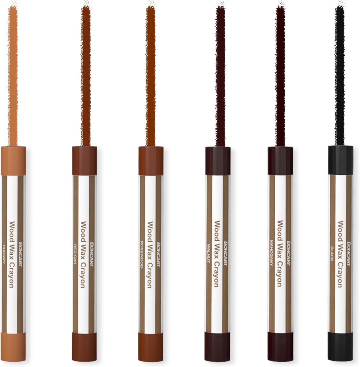 Boncart Wood Filler Sticks,12 Colors Wood Wax Crayons | For Repairing Scratches, Scuffs, Cracks, and Nail Holes on Wood Furniture, Floors, Cabinets, Tables, and Doors