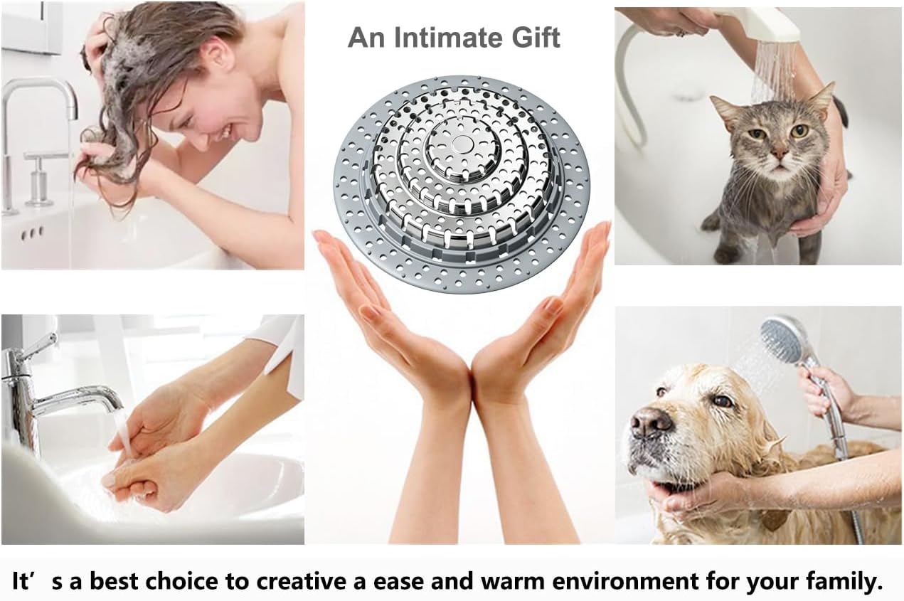 XAJOON Bathtub Drain Hair Catcher，Bathtub Protector Suitable for Bathroom Bathtub, Pop-Up Drains. (Patented Product)