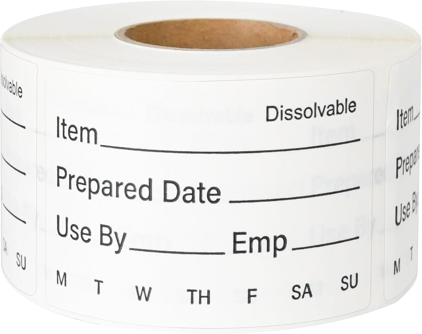 L LIKED 250 Dissolvable Labels 2"x 2" Use By Food Rotation Storage Label
