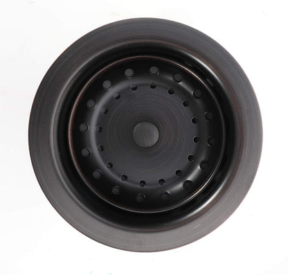 3-1/2 Inch Kitchen Sink Drain Assembly with Strainer Basket/Drain Stopper, All Stainless Steel Sink Drain Kit Durable and Rustproof