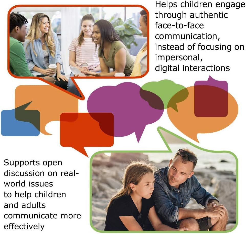 Face to Face Transitions - Middle School to High School Conversation Game, Conversation Starters for Students, Parents, and Teachers, 96 Scenario Cards, Ages 13+
