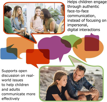 Face to Face Transitions - Middle School to High School Conversation Game, Conversation Starters for Students, Parents, and Teachers, 96 Scenario Cards, Ages 13+