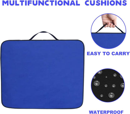Indoor&Outdoor Chair Cushions, Stadium Seat Cushions for Bleachers, Boat Canoe Kayak Seat, Best for Camping, Bleachers, Sports Events