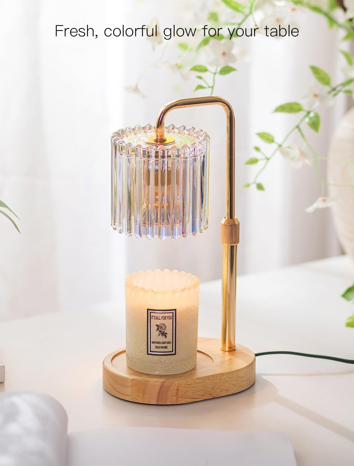Candeldo Candle Warmer Lamp with Timer: Black Wax Melt Warmer