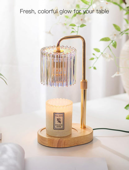 Candeldo Candle Warmer Lamp with Timer: Black Wax Melt Warmer