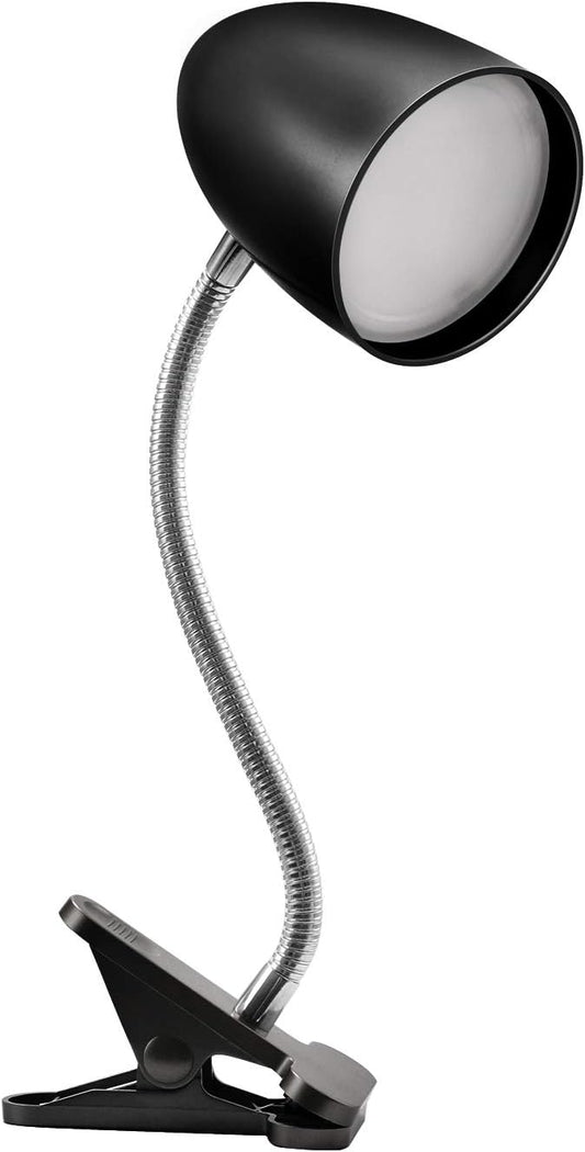 E ENERGETIC LIGHTING Clip on Light for Bed, Non-Dimmable Clip on Reading Light for Bed, 4000K Cool White, 3.5W 240 LM Desk lamp with clamp, Eye Protection, ETL Listed, Gold
