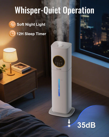Humidifiers for Bedroom 500 sq ft,2.1Gal/8L Cool Mist Humidifier Large Room