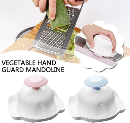 Mandoline Slicer Guard with Non-Slip Grip and Cut-Resistant Protection, Universal Safety Holder for Kitchen Slicers Graters, Dishwasher, Safe Food Prep Tool (Sapphire Blue)
