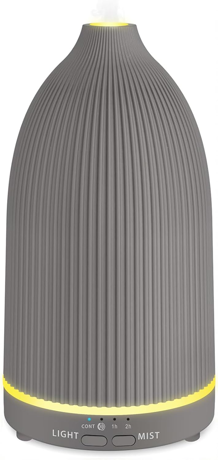 URPOWER 300mL Essential Oil Diffusers for Home Aromatherapy Diffuser | Up to 10 Hrs High/Low Mist Settings Quiet Diffuser Oil Machine Humidifiers Ideal for Bedrooms Living Rooms & Home Offices