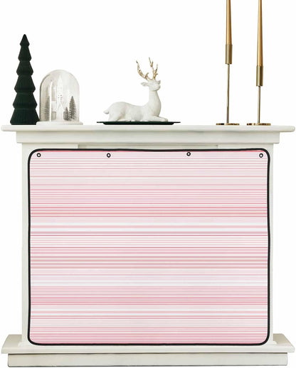 Magnetic Fireplace Cover Purple Stripes Fireplace Screen Decorative Classic Striped Lines Insulation Fireplaces Blocker Blanket Save Energy Fireplaces Draft Stopper Covers for Living Room 36x30 Inch