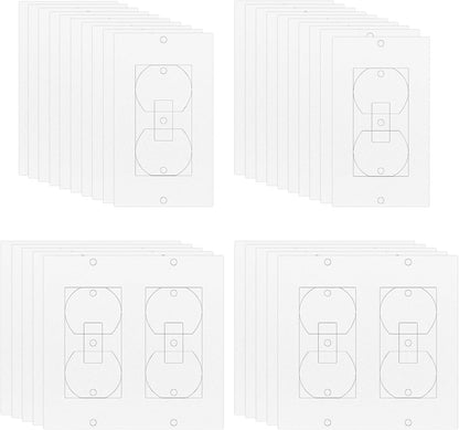 30 Pcs Outlet Insulation Pads, Wall Insulation Draft Sealers Electrical Outlet Cover Foam Outlet Gaskets for Wall Light Switch Socket Plug Plate Covers
