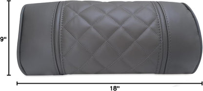 Octane Seating Pillow for Recliner Chairs | Diamond Stitching | Brown Italian Leather