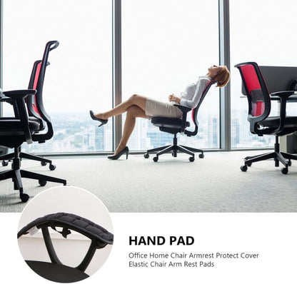 SHINEOFI Office Chair Armrest Pads 17.7 Inch Washable Armrest Covers with Straps Comfortable Arm Cushions for Gaming and Desk Chairs