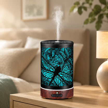 Tree Essential Oils Diffuser for Home 150ML Aromatherapy Diffuser | Birthday Gifts for Women mom,Metal Cool Mist Humidifier with 7 Colors Lights Waterless Auto Off Air Diffusers