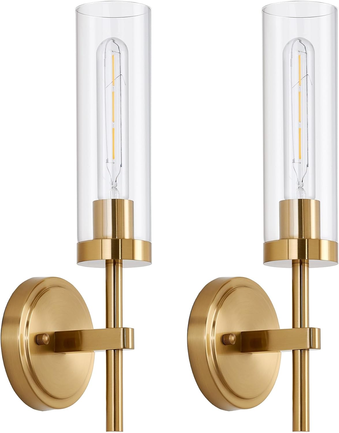Wireless Wall Sconces with Remote Control, Battery Operated Wall Sconce Set of 2, Black & Gold Rechargeable Dimmable Wall Light for Bedroom Living room Bathroom Hallway Entryway Stairwell, 3000K